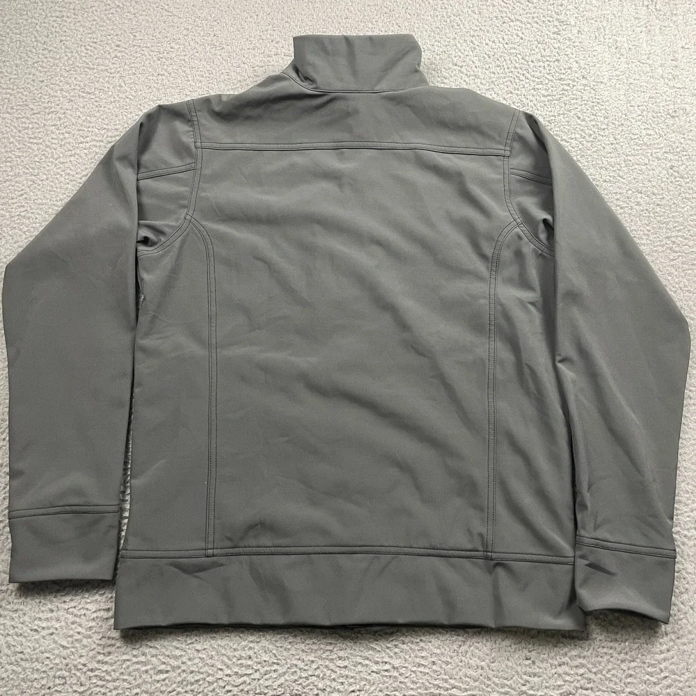 Patagonia Jacket Mens Medium Gray Sidesend Softshell Full Zip Coors Light Logo
